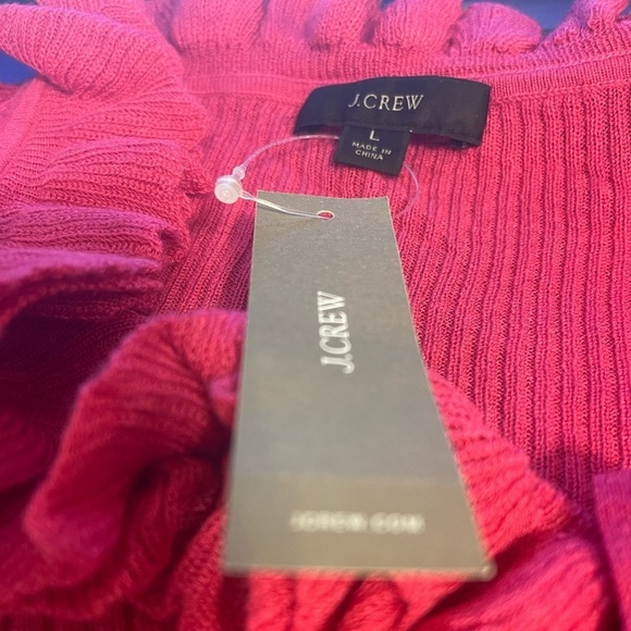 J.Crew Silk Cashmere Pink Girlhood Soft Sweater Cardigan sz Large NWT - Picture 6 of 6